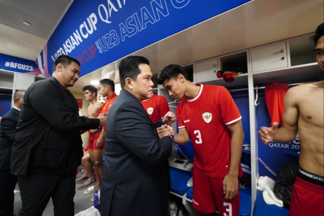 Erick Thohir Tetap Memuji Perjuangan Timnas Indonesia U-23 di Piala Asia U-23 2024