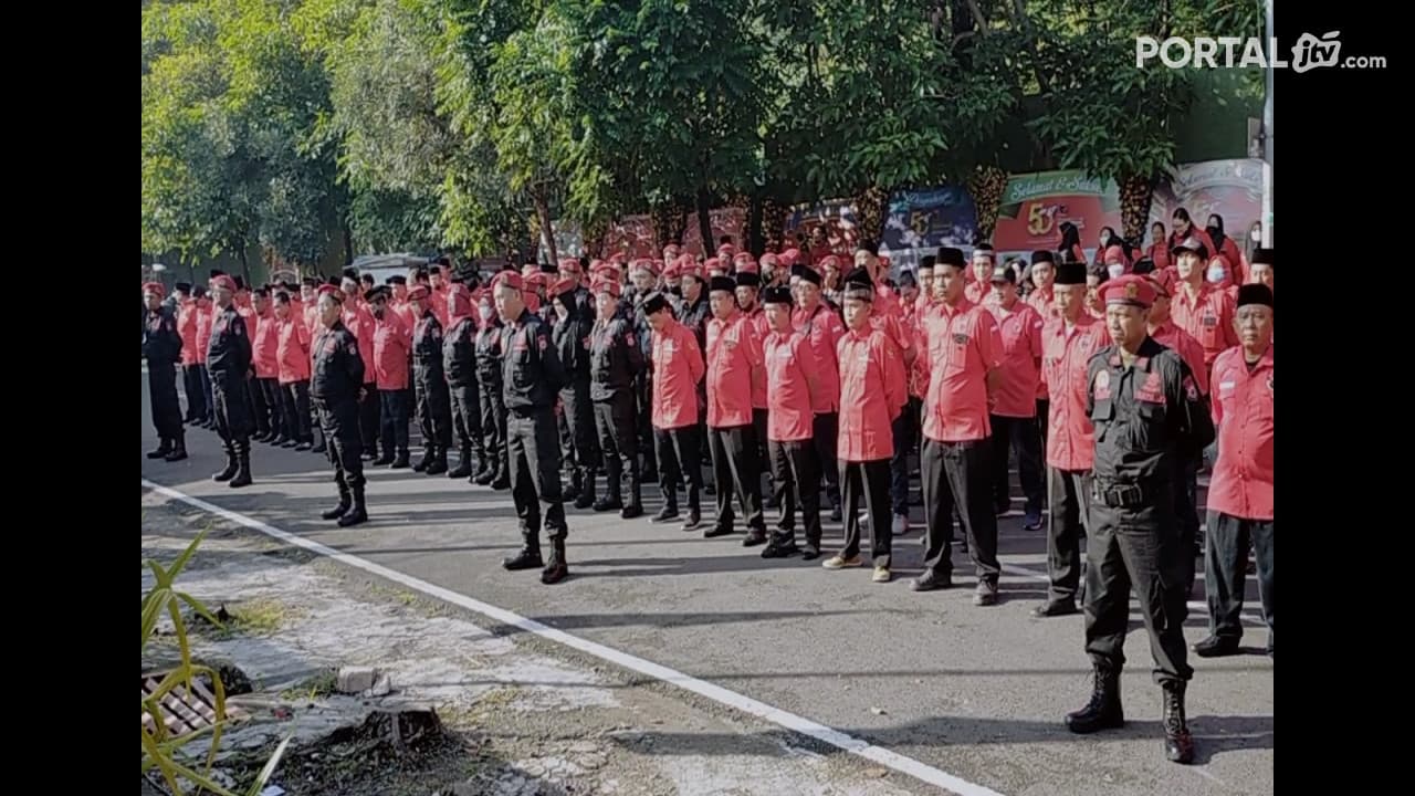 Upacara Peringatan HUT Ke-50 Tahun PDI Perjuangan Di Surabaya