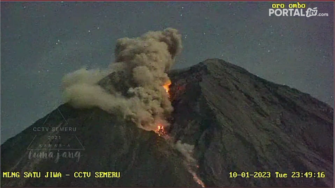 Waspada Lava Pijar Semeru Kerap Terjadi Potensi APG Tinggi