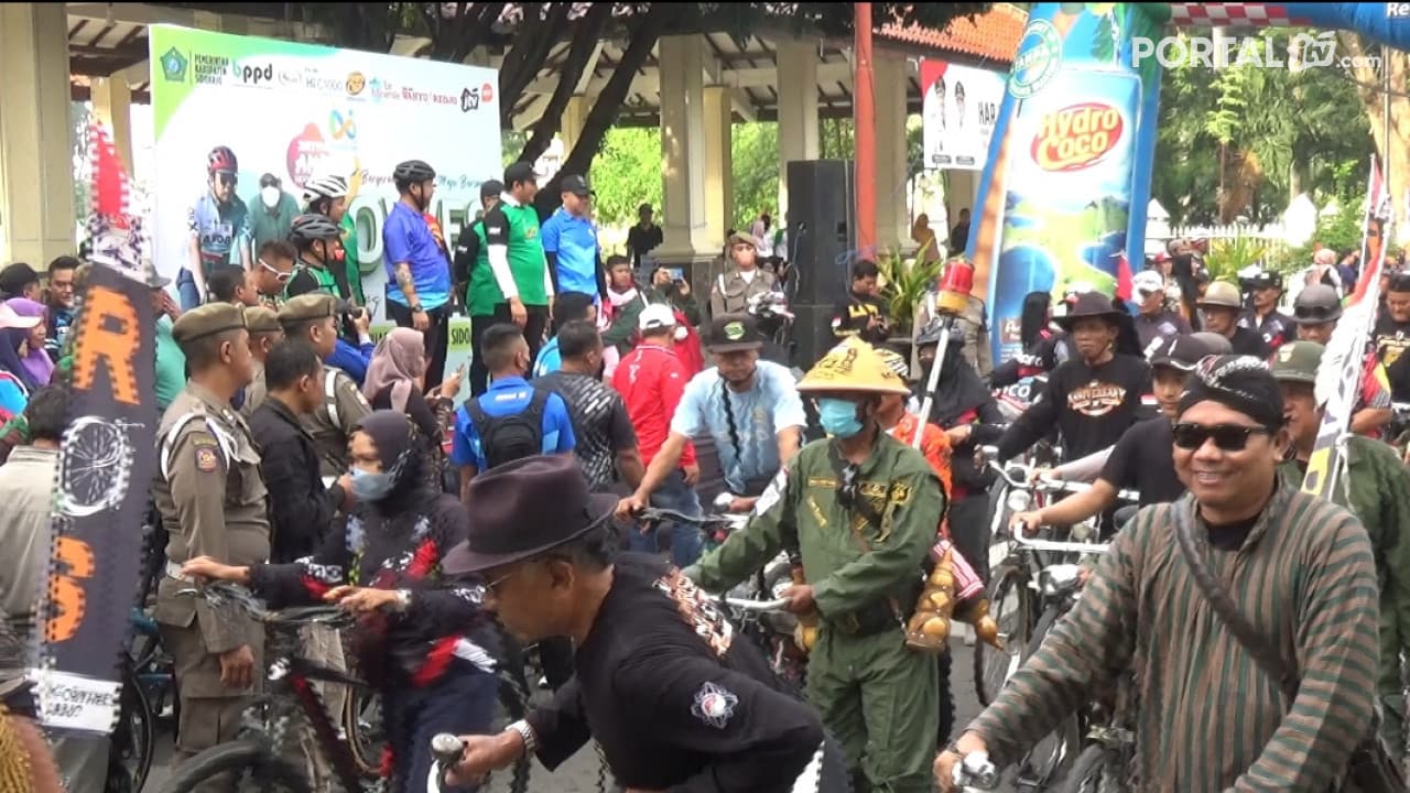 Peringatan Hari Jadi ke 164 Warga Sidoarjo Gowes Bareng Pemkab