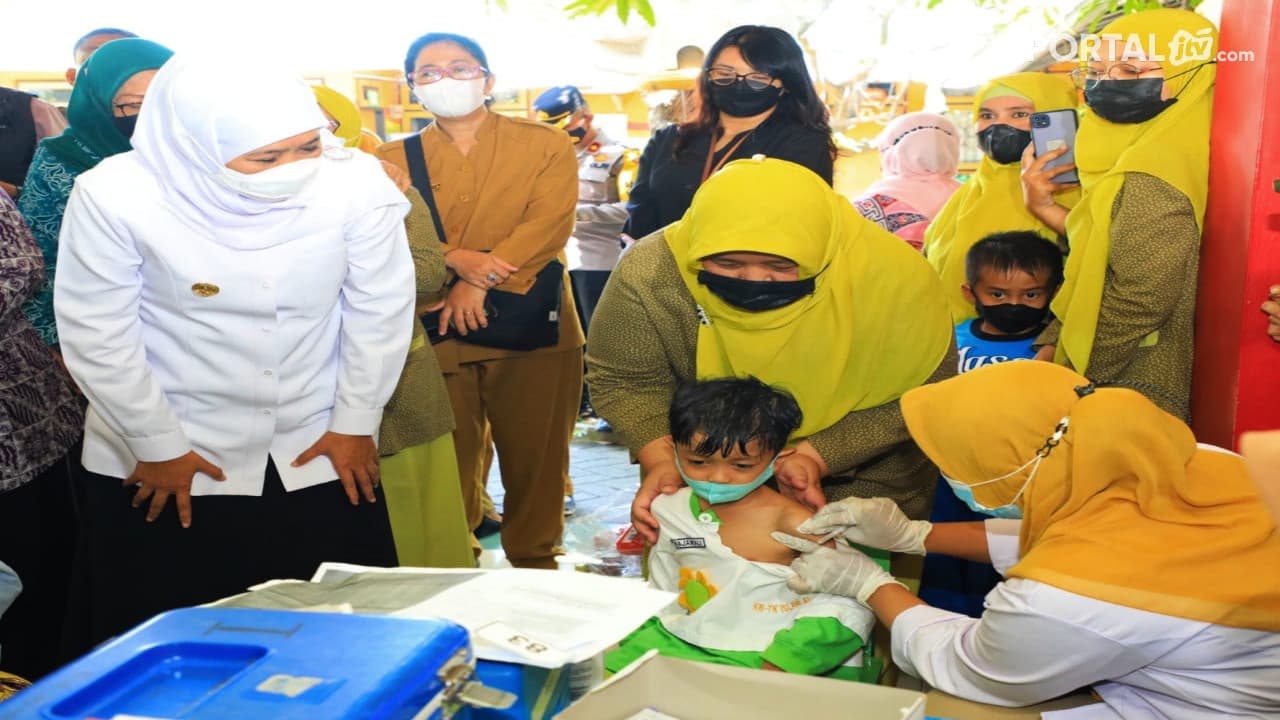 Khofifah : Waspadai Peningkatan Kasus Penyakit Campak Rubella