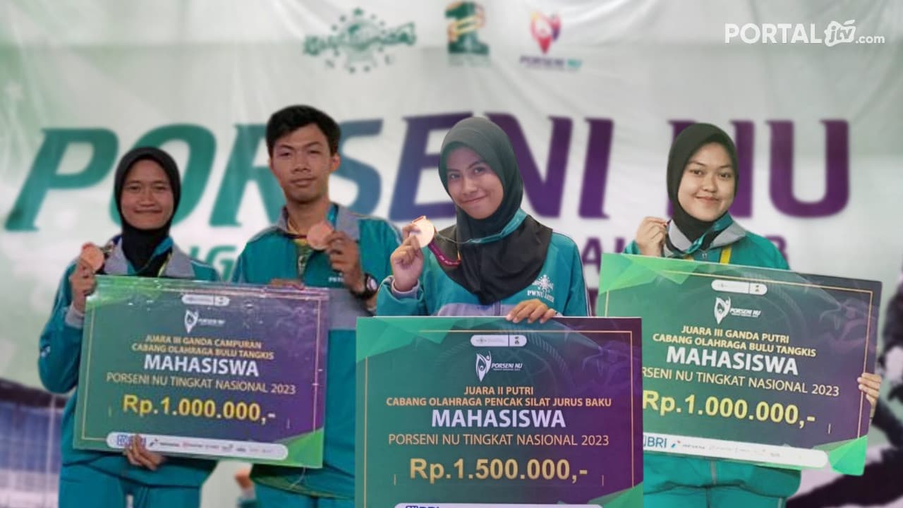 Mahasiswa UNUSA Juara Umum Porseni  Tingkat Nasional NU 2023