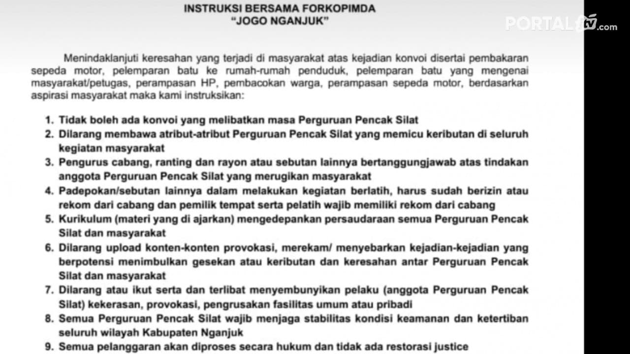 Cegah Gesekan Antar Perguruan, Forkopimda Sepakat Tiadakan Restorative  Justice