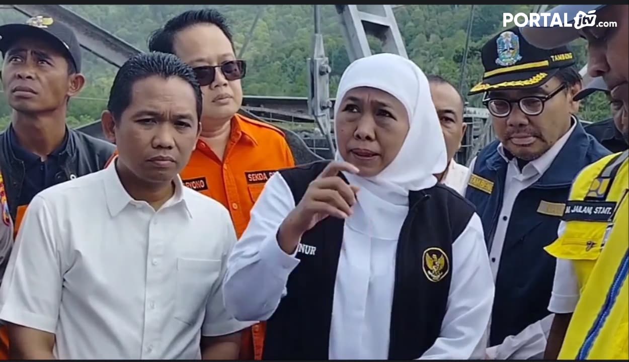 Khofifah Pastikan Perbaikan Infrastruktur Terdampak Banjir Lahar Semeru segera Dilakukan