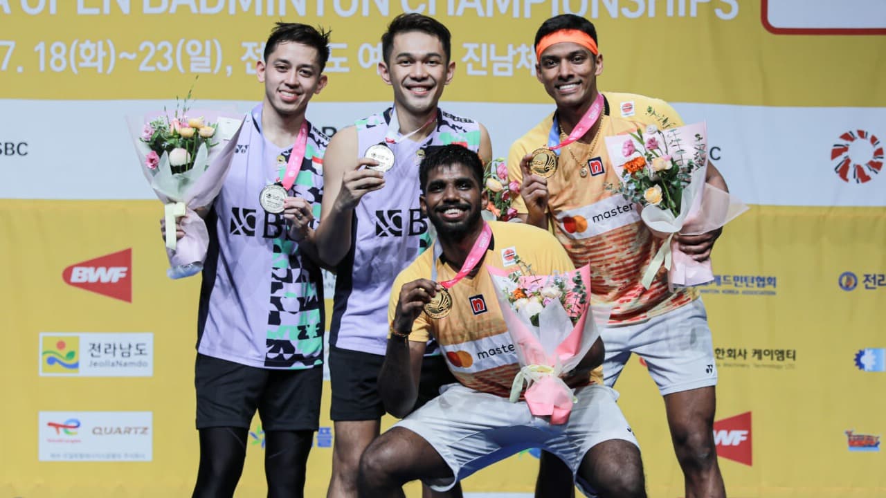 Strategi No Lob Pasangan India Bikin Fajar/Rian Gagal Juara Korea Open