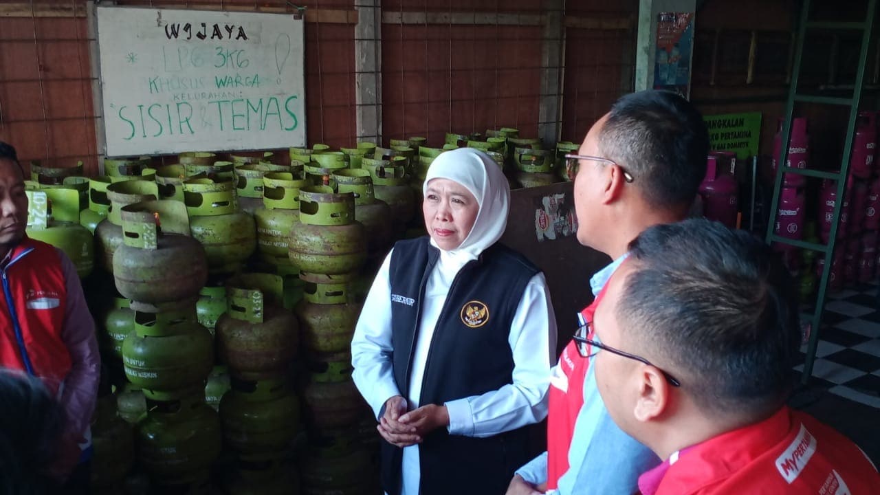 Pantau LPG di Kota Batu, Gubernur Pastikan Stok LPG 3 Kg Aman