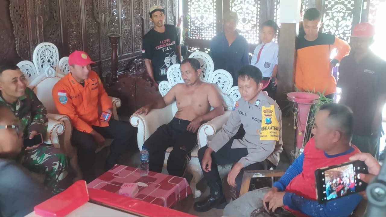 Pencari Rumput Hilang di Hutan Tumpak Mulyo Trenggalek Ditemukan Selamat