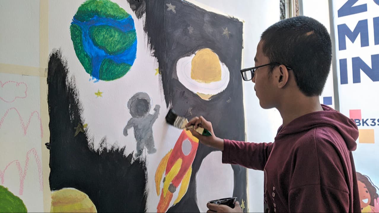 Workshop Melukis Mural Inklusi, Ruang Berekspresi Seni Anak-Anak Berkebutuhan Khusus