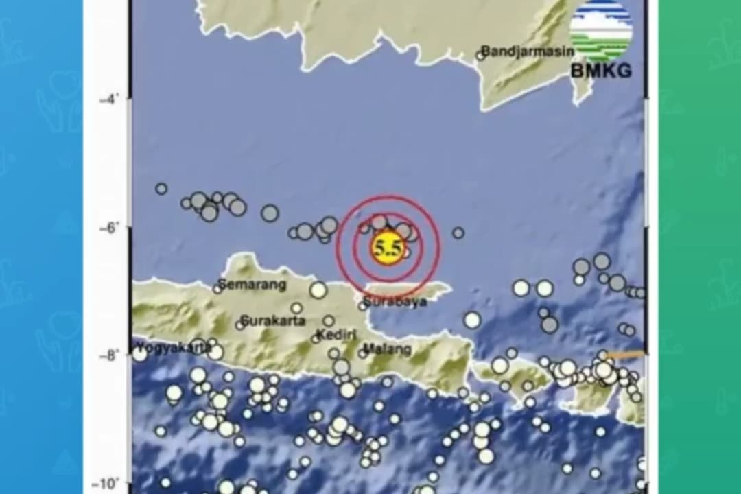 Gempa Magnitudo 5,5 Guncang Bangkalan