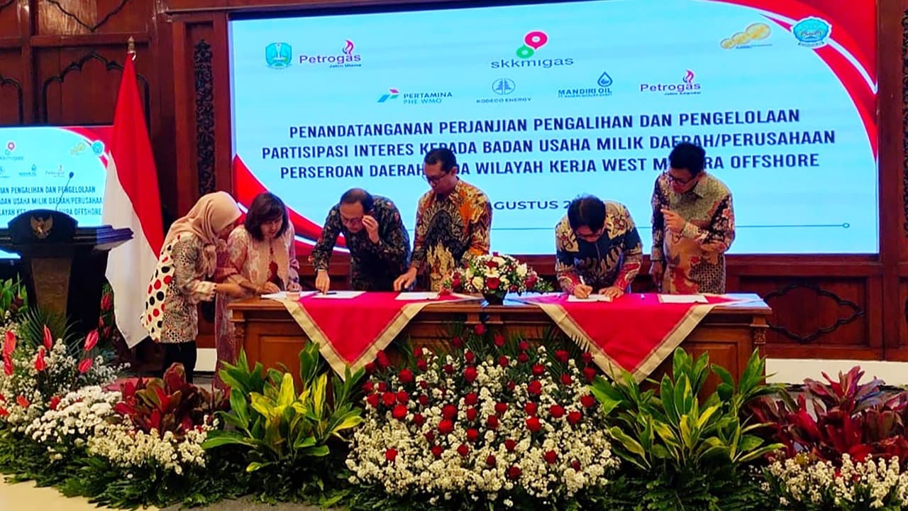 Akhirnya, Pengalihan PI Wilayah Kerja WMO Resmi Ditandatangani