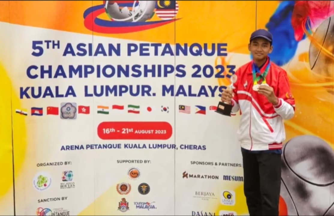 Atlet Petanque Asal Sumenep Sabet Medali Perunggu di Malaysia