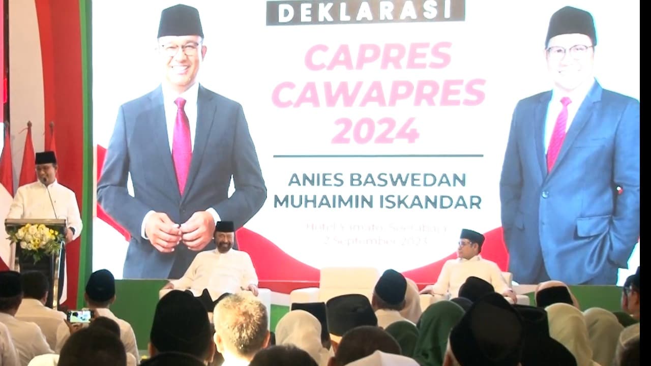 Resmi, Pasangan Anies - Muhaimin Capres-Cawapres di Pilpres 2024