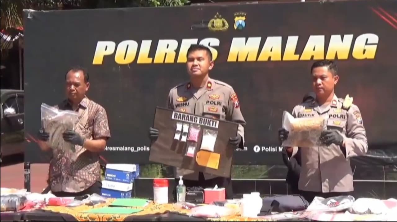 Tangkap Pengedar Narkoba di Malang, Polisi Sita 157 Butir Pil Ekstasi