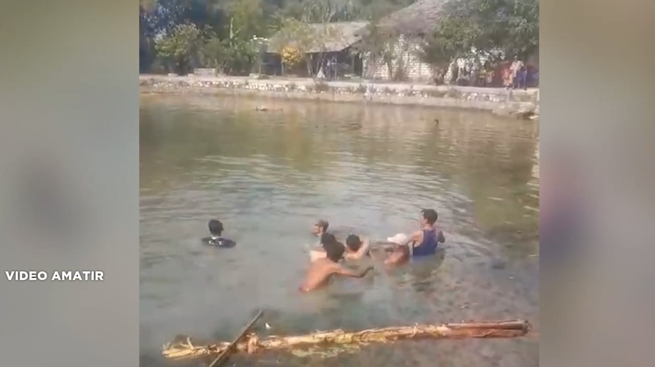 Santri Tewas Tenggelam Saat Mandi di Telaga Lamongan