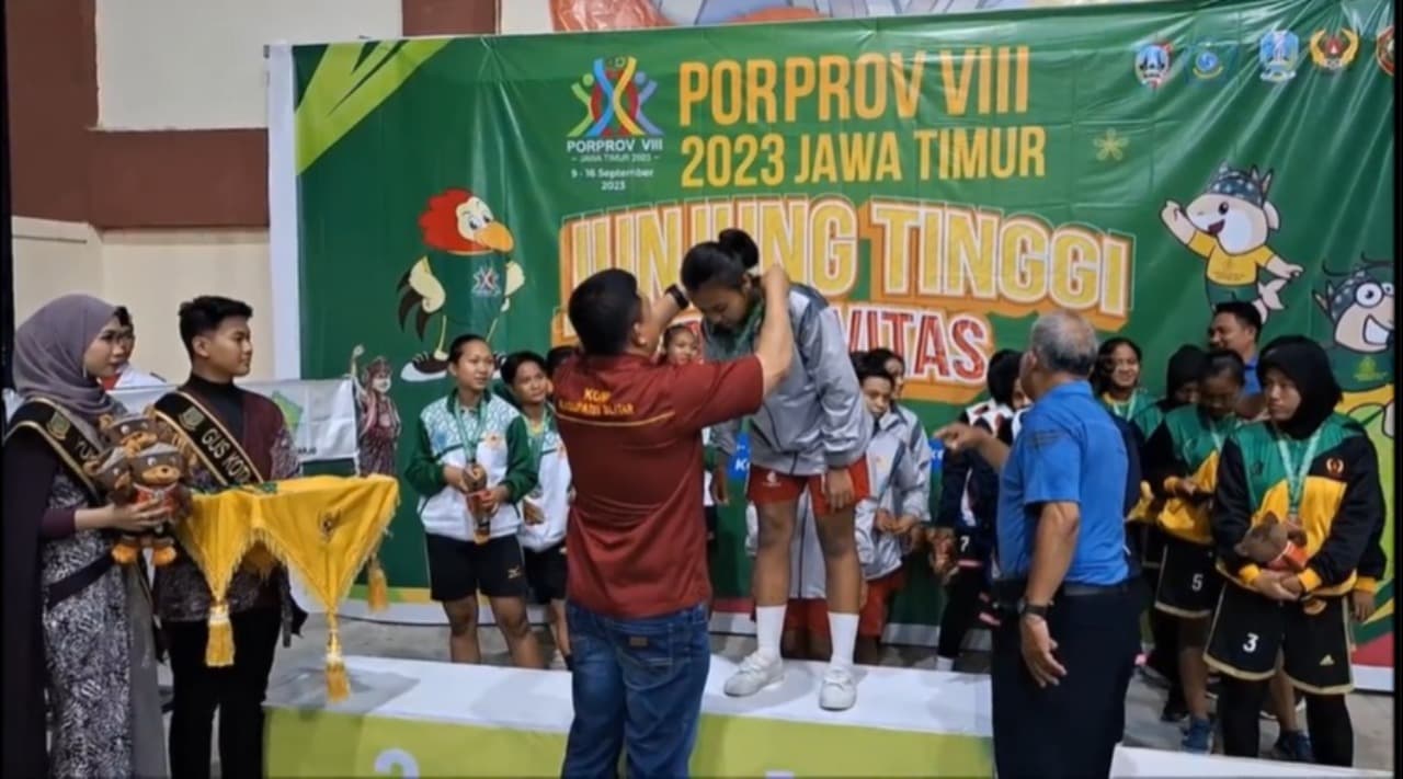 Atlet Kabupaten Blitar Sabet Dua Medali Emas Sepak Takraw