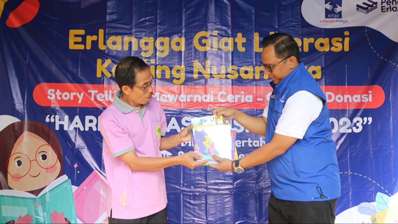 Erlangga Giat Literasi untuk Tumbuhkan Minat Baca