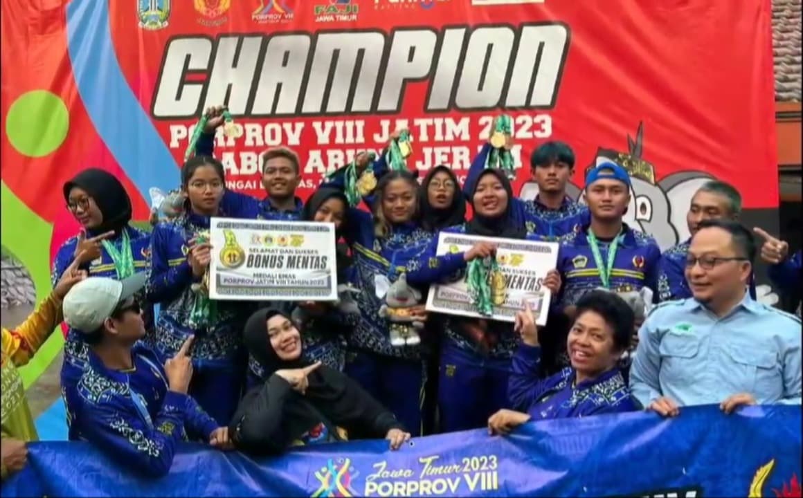 Koleksi 5 Medali Emas, Gresik Jadi Juara Umum Cabor Arung Jeram