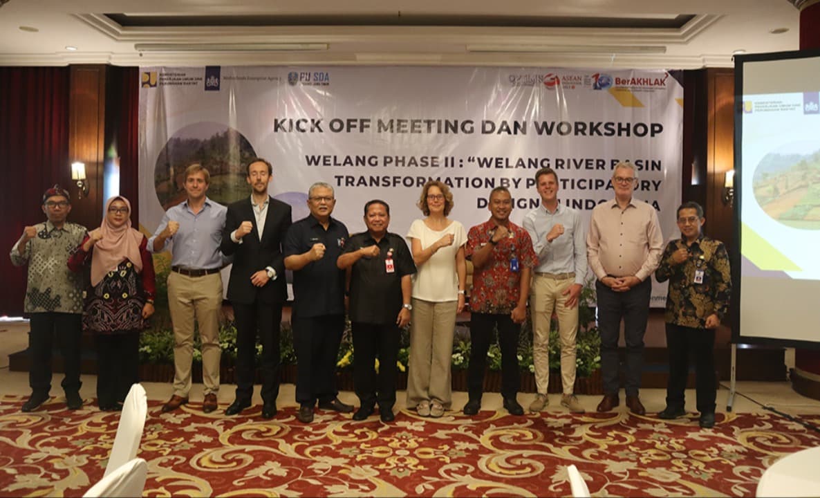 Kerjasama dengan Belanda, Dinas PU SDA Jatim Kick Off Pengendalian Banjir Sungai Welang