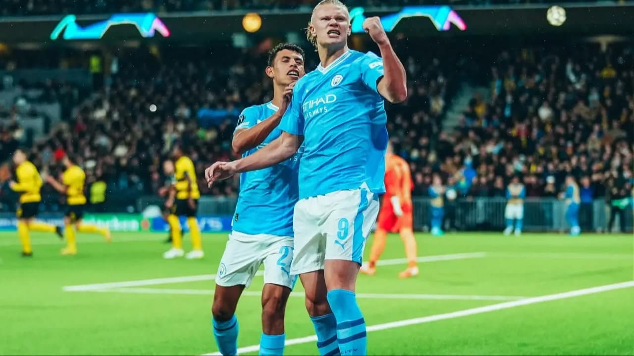 Erling Haaland Akhiri Puasa Gol di Liga Champions Musim Ini