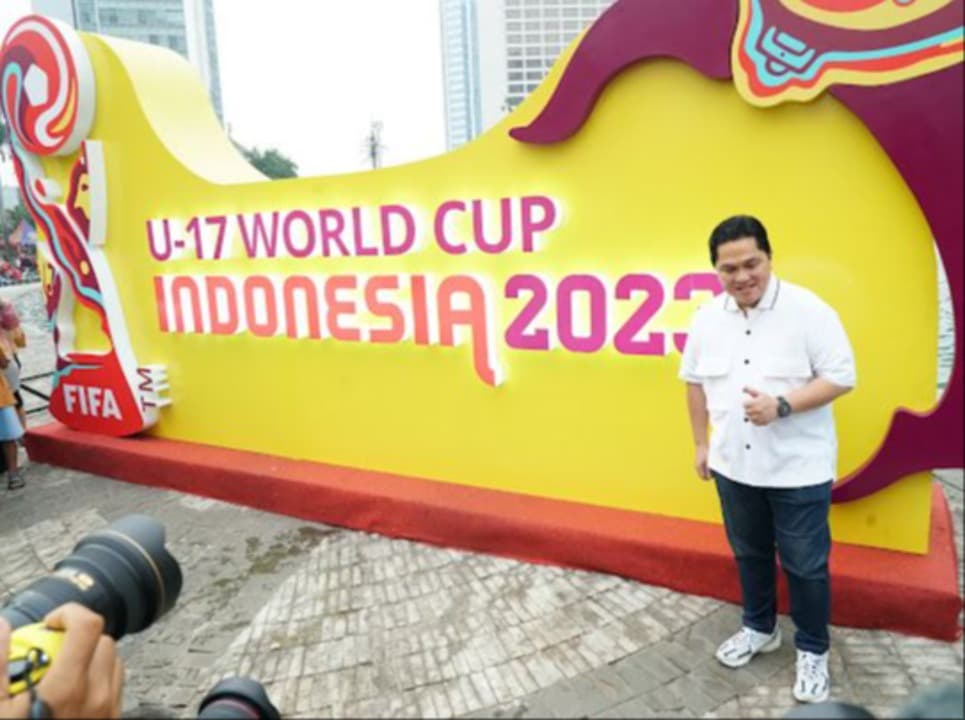 Erick Thohir Ajak Warga Surabaya Ramaikan Trophy Experience Piala Dunia U-17 di Balai Pemuda