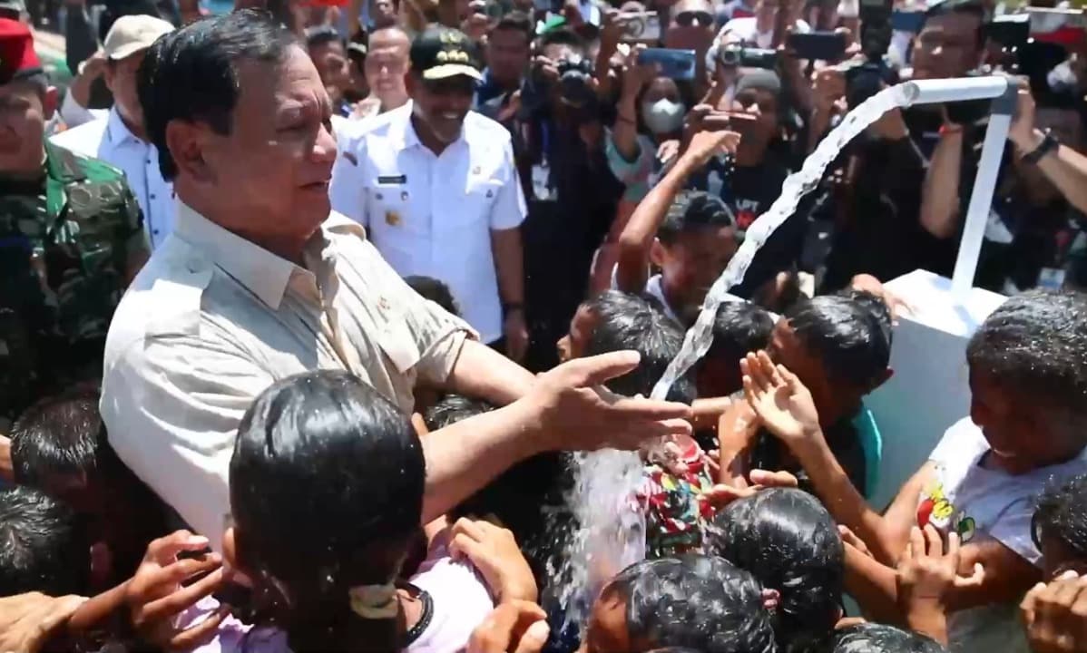 Wujudkan Sumber Air Bersih, Prabowo Bangun Sumur Bor di Pulau Moa Maluku