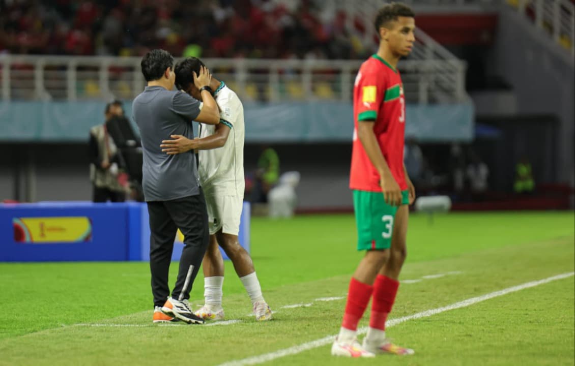 Timnas Indonesia U-17 Takluk di Tangan Maroko, Bima Sakti: Pemain Sudah Kerja Keras