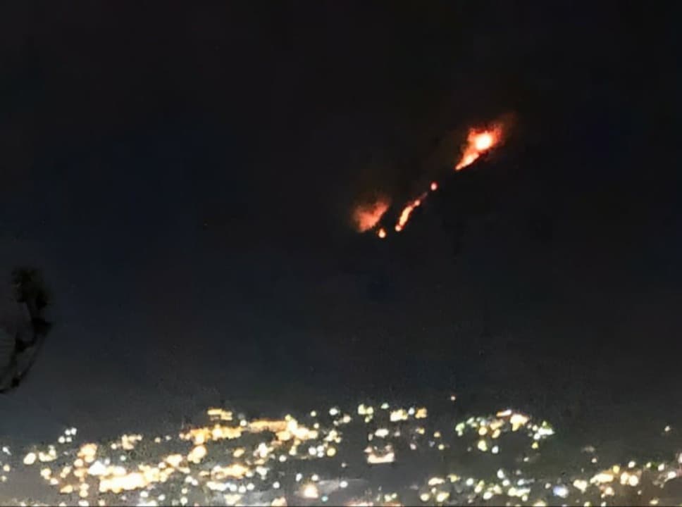 Hutan dan Lahan Terbakar, Gunung Panderman Berkalung Api