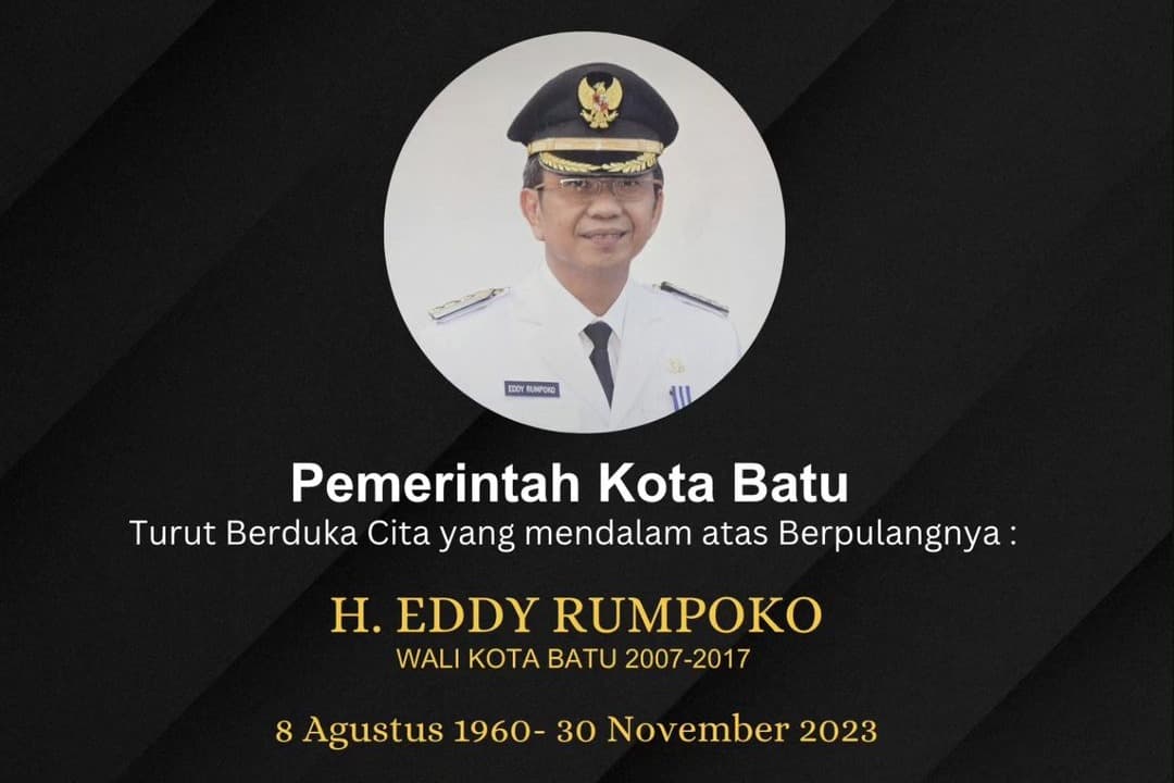 Mantan Wali Kota Batu Eddy Rumpoko Meninggal Dunia