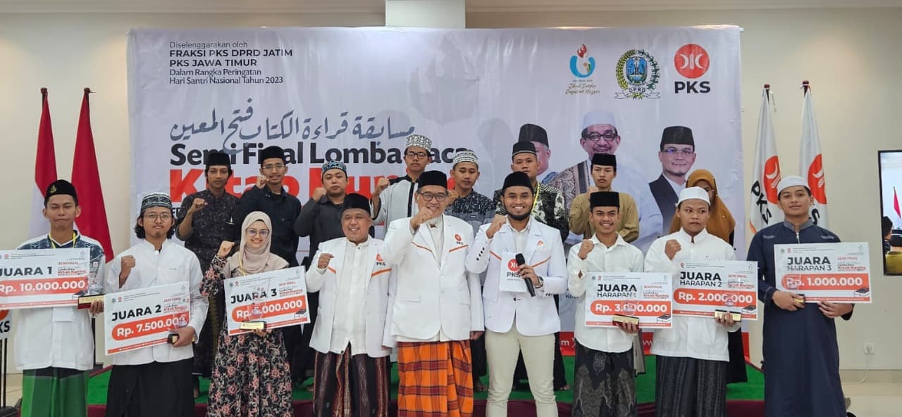 Semi Final Lomba Baca Kitab Kuning, Ketua PKS Jatim: Santri Harus Ditempatkan di Posisi Terhormat