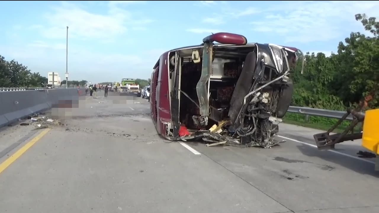 Usai Hadiri Kampanye Akbar Ganjar, Bus Rombongan Hanura Terguling, 3 Orang Tewas