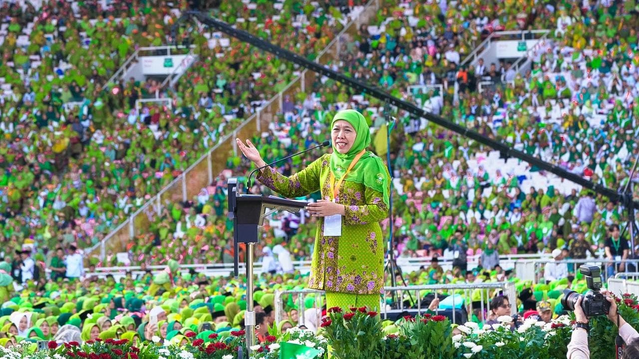 Momen Isra Miraj, Gubernur Khofifah Ajak Masyarakat Ciptakan Pemilu Damai