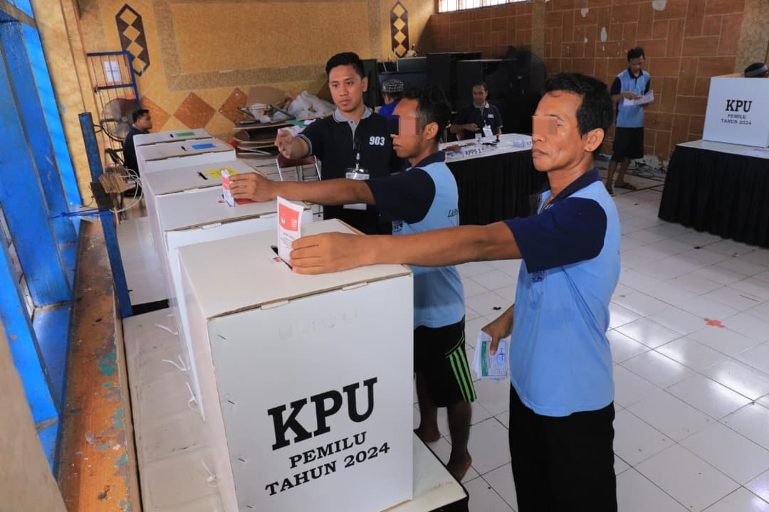 26 Ribu Warga Binaan Pemasyarakatan Jatim Salurkan Hak Suaranya