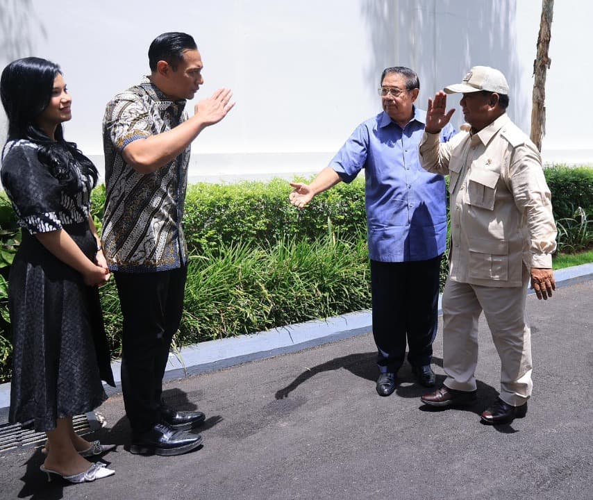 Menang di Pacitan, Prabowo Temui SBY di Museum dan Galeri SBY-Ani