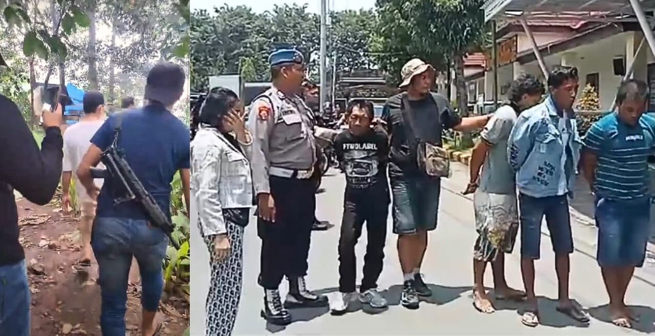 Polisi Grebek Kampung Narkoba, 6 orang Diamankan