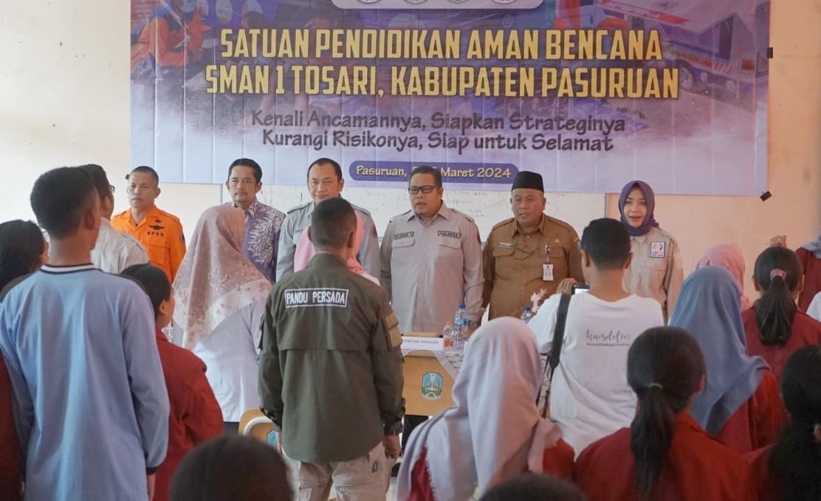 Buka SPAB di Kabupaten Pasuruan, Kalaksa BPBD Jatim Minta Para Sivitas Sekolah Ikut Berkolaborasi dalam Penanggulangan Bencana