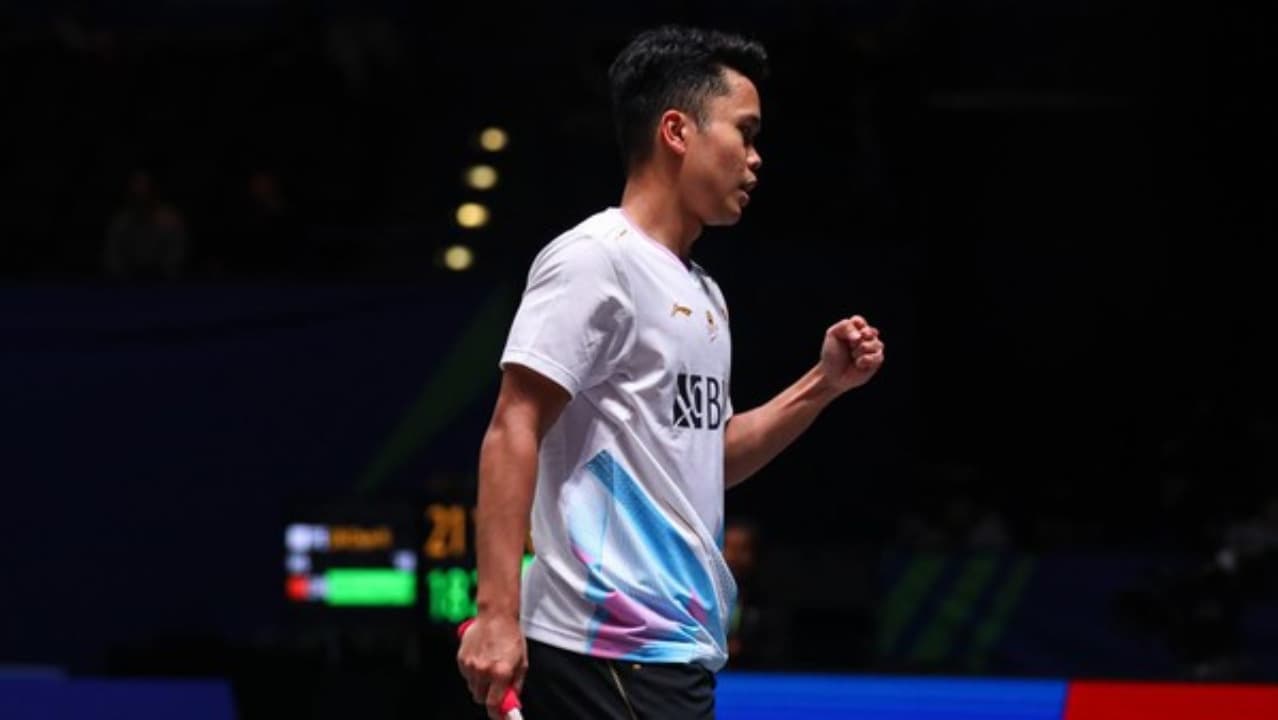Anthony Ginting Taklukkan Viktor Axelsen