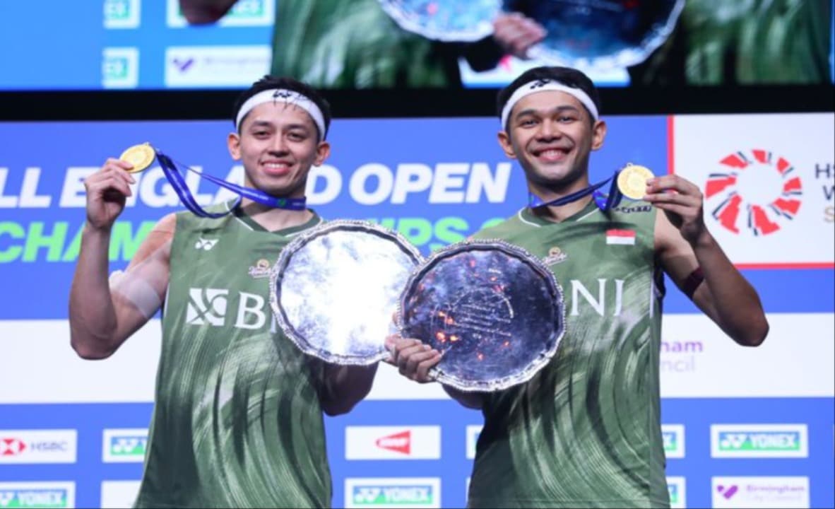 Luar Biasa! Fajar/Rian Pertahankan Gelar Juara All England