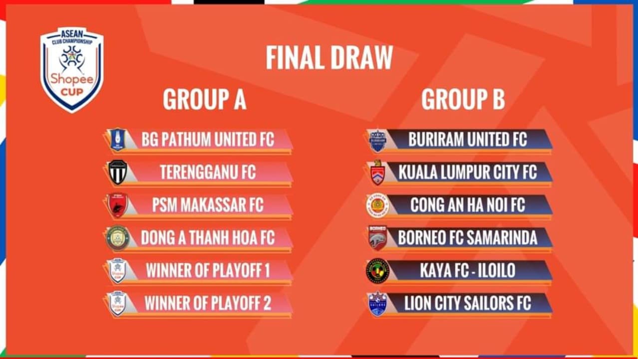 Hasil Drawing ASEAN Club Championship 2024/2025, Ini Lawan PSM dan Borneo FC
