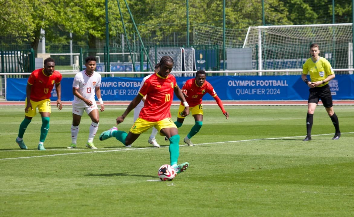 Timnas Indonesia U-23 Tertinggal 0-1 dari Guinea di Babak Pertama