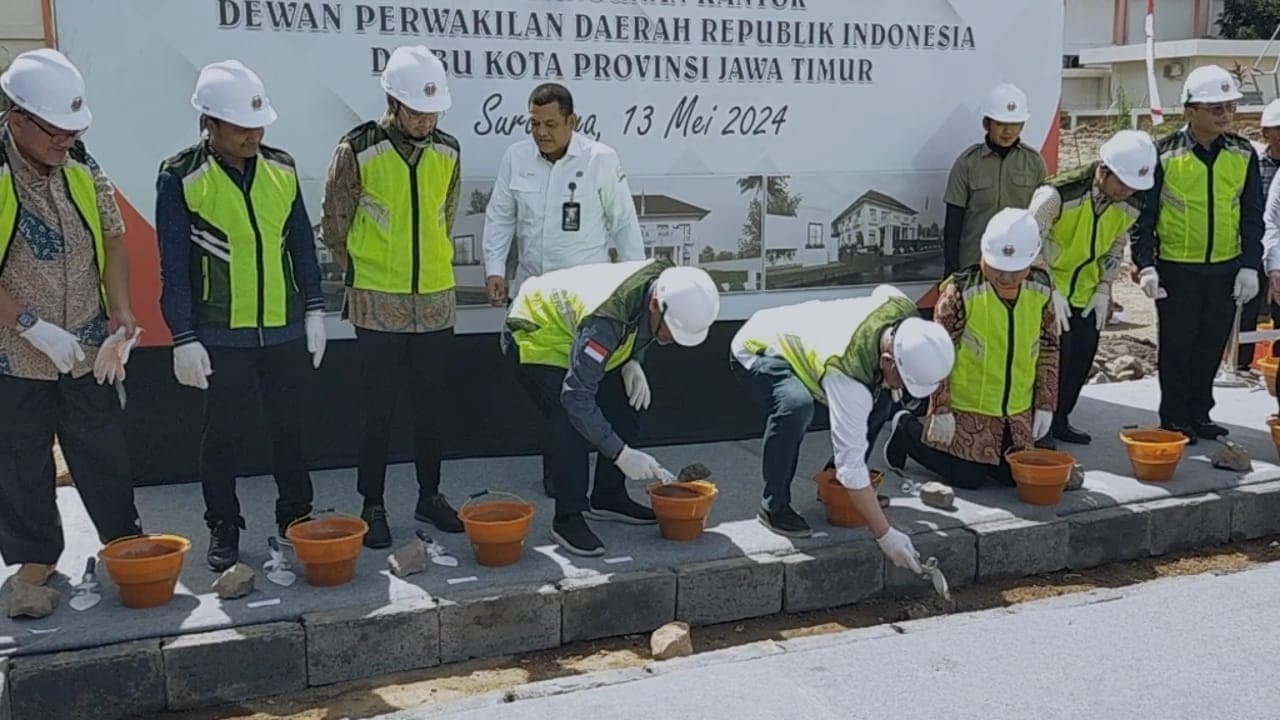 Di Tengah Moratorium Menteri Keuangan, Ketua DPD RI Bangun Kantor Perwakilan DPD RI Jatim