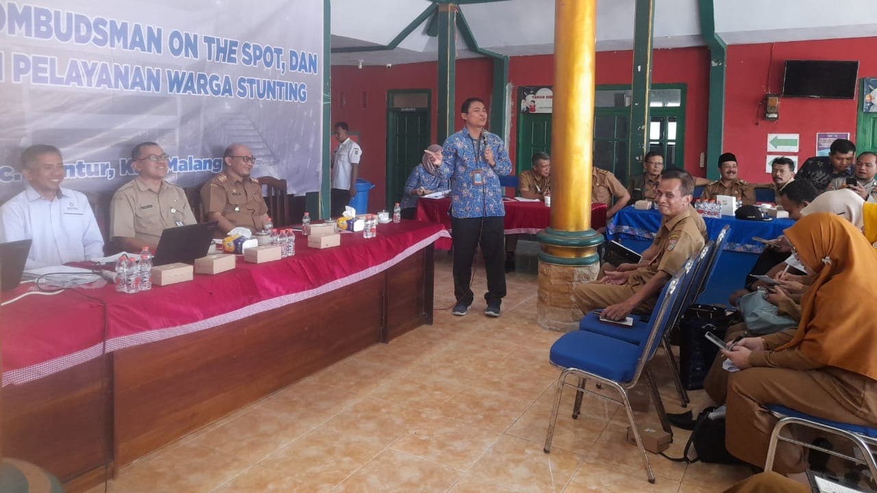 Jemput Pengaduan Gizi Buruk, Ombudsman Ngantor di Balai Desa di Malang
