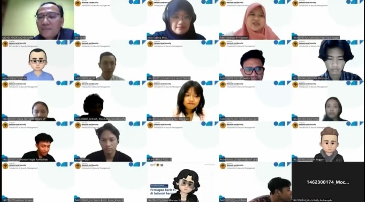 Gandeng Universiti Malaysia Perlis, Sistekin Untag Surabaya Gelar Webinar Network Security