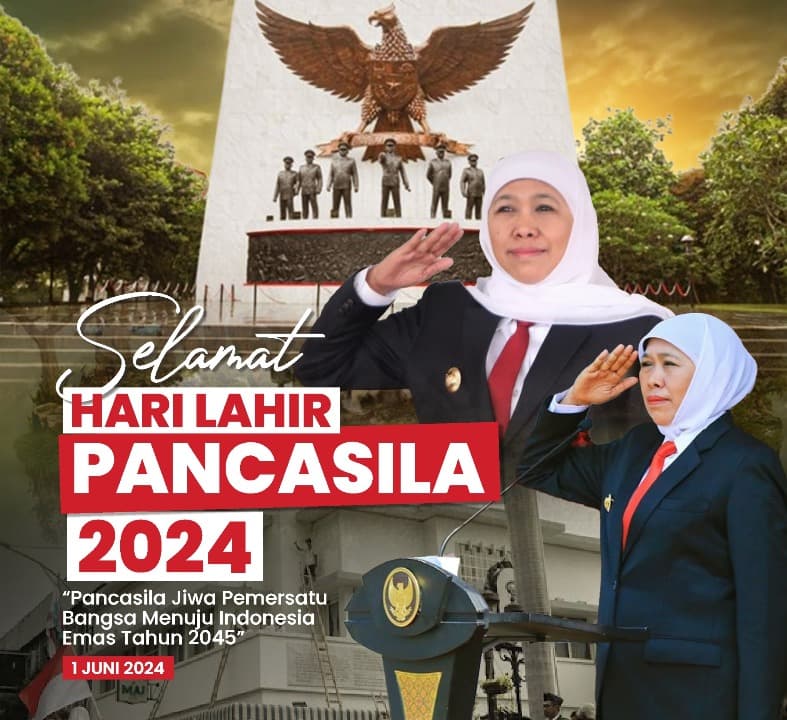 Hari Lahir Pancasila, Khofifah Ajak Elemen Bangsa Membumikan Pancasila