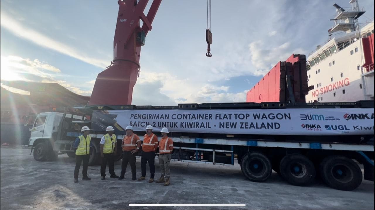 INKA Group Resmi Kirimkan 105 Unit CFT Wagon ke New Zealand