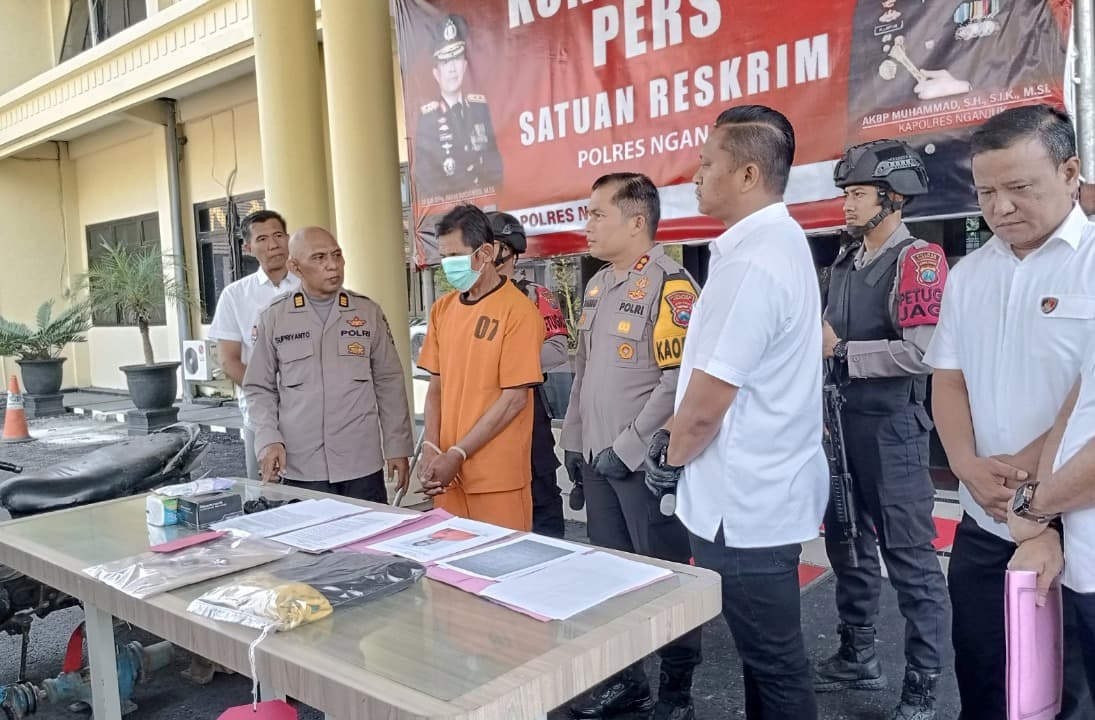 Pencuri Spesialis Pompa Air Pertanian di Kecamatan Pace Nganjuk Dibekuk