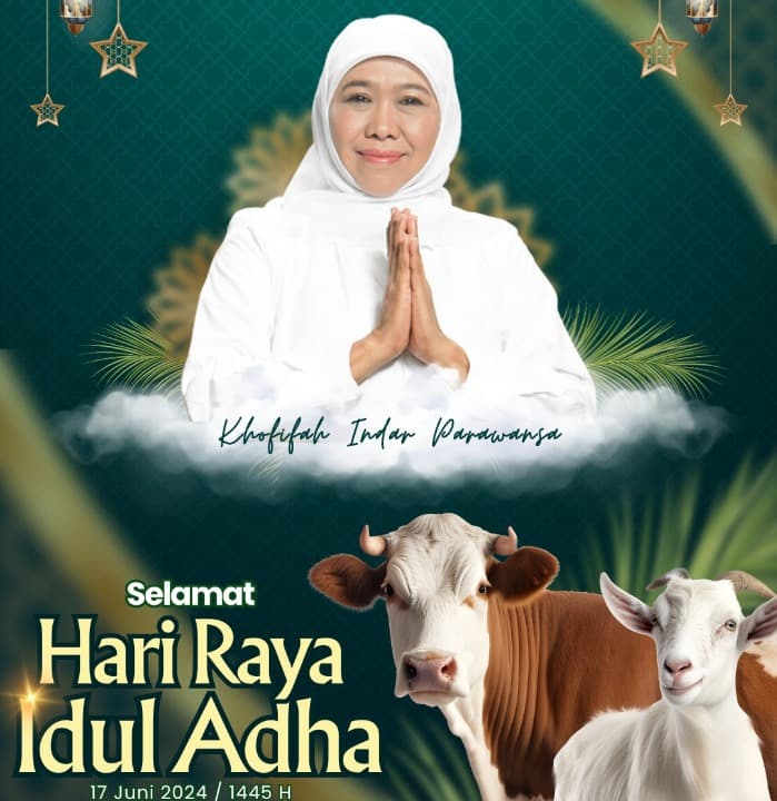 Hari Raya Idul Adha, Khofifah: Raih Ketaqwaan dengan Ikhlas Berkurban