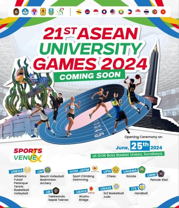 Delegasi Negara ASEAN Siap Rebut Medali di ASEAN University Games 2024