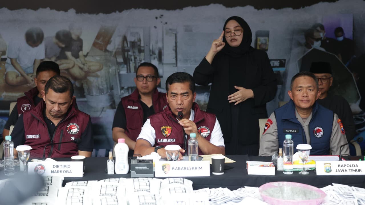 Bareskrim Polri Berhasil Ungkap Produk Clandestine Laboratory Narkotika Sintetis Terbesar di Indonesia