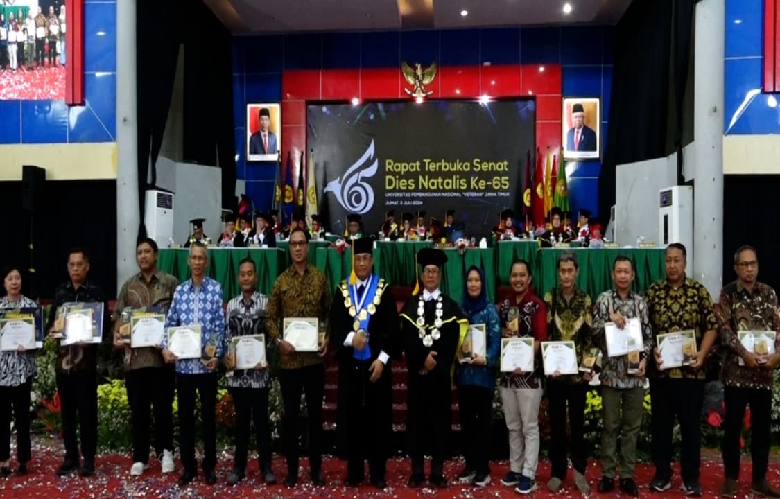 Dies Natalis 65, UPN Veteran Jatim Siapkan SDM Unggul Indonesia Emas,  JTV Juga Dapat Penghargaan Khusus