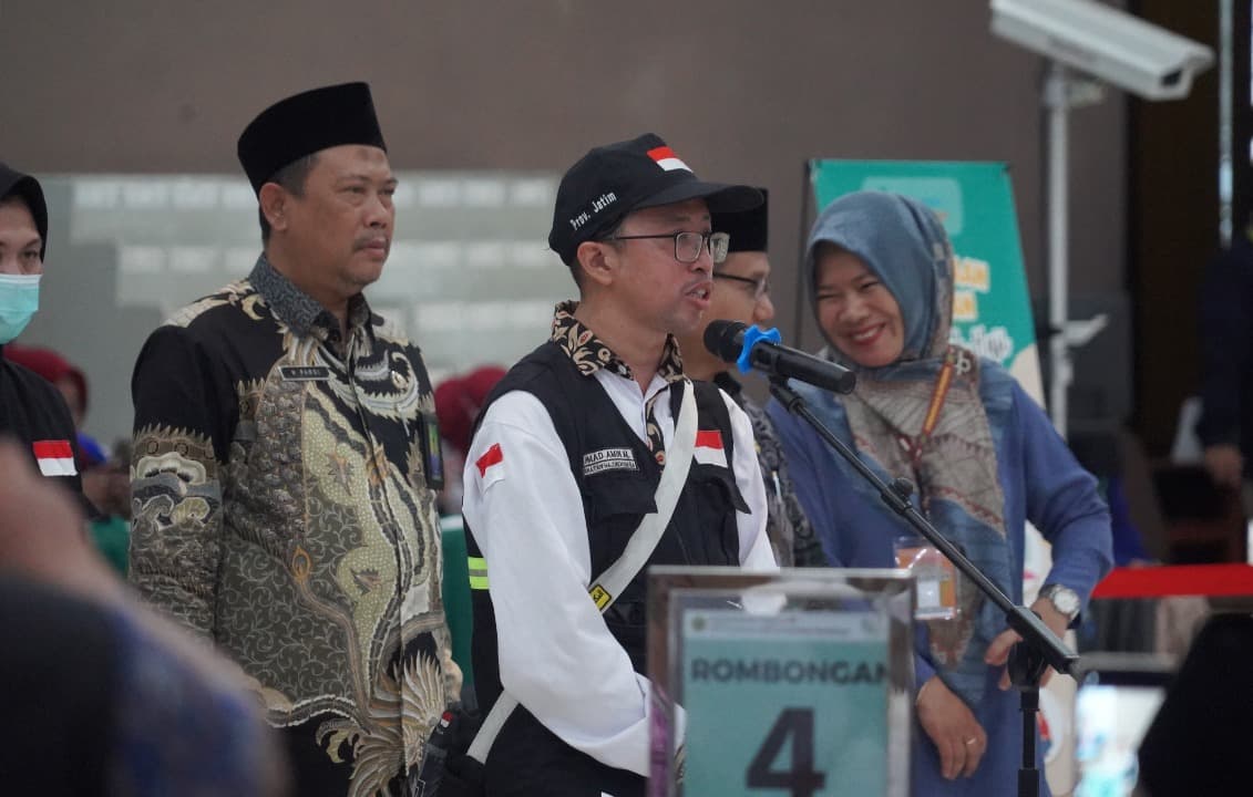 Tiba di Debarkasi Surabaya, Jemaah Haji Terima Sosialisasi Kesehatan dari Dokter Kloter